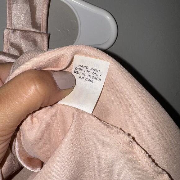 Judith Hart Intimate Apparel Vintage Pink Lace Cami Top Woman’s Sz M Style 9224 - Picture 6 of 7